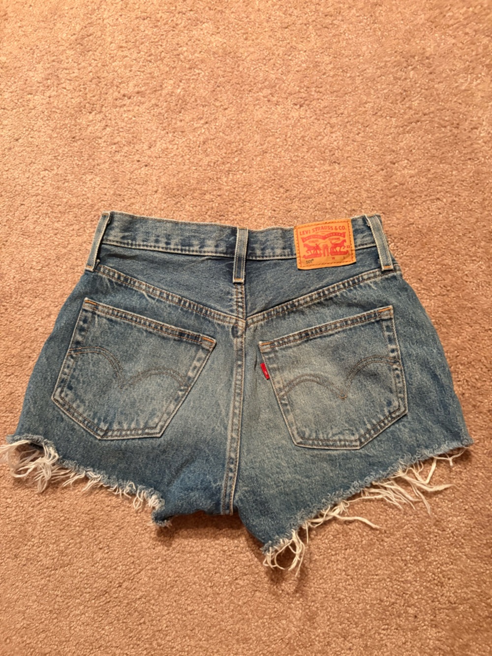 Levi’s blue jean shorts - Picture 2 of 3